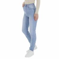 Damen High Waist Jeans von Laulia - blue