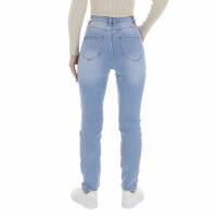 Damen High Waist Jeans von Laulia - blue