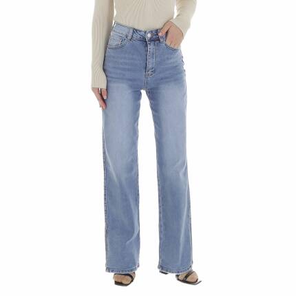 Damen High Waist Jeans von Laulia Gr. S/36 - blue