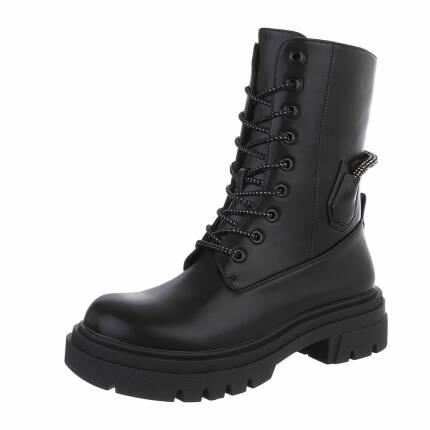 Damen Schnürstiefeletten - black Gr. 38