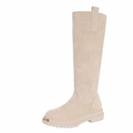 Damen Klassische Stiefel - beige Gr. 39