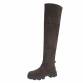 Damen Overknee-Stiefel - olive Gr. 37