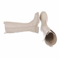 Damen Schnürstiefel - beige