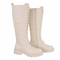 Damen Schnürstiefel - beige