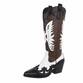 Damen Western- & Bikerboots - blackwhite - 12 Paar