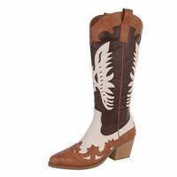 Damen Western- & Bikerboots - camelbeige