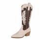 Damen Western- & Bikerboots - goldbeige