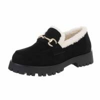 Damen Slipper - blacksuede