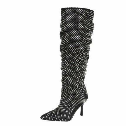 Damen High-Heel Stiefel - black Gr. 36