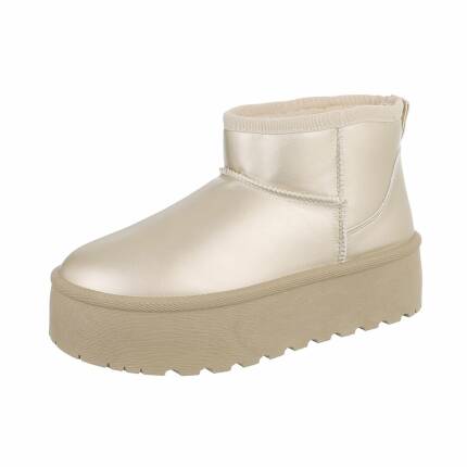 Damen Winterstiefeletten - gold Gr. 37