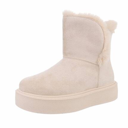 Damen Winterstiefeletten - beige Gr. 36