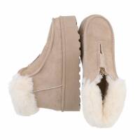 Damen Winterstiefeletten - beige