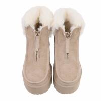 Damen Winterstiefeletten - beige