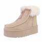 Damen Winterstiefeletten - beige