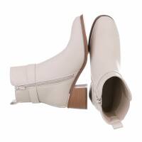 Damen Klassische Stiefeletten - beige