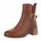 Damen Klassische Stiefeletten - camel Gr. 38