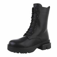 Damen Schnürstiefeletten - blackpu