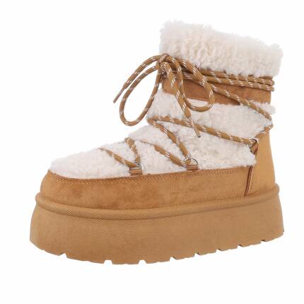 Damen Winterstiefeletten - camel