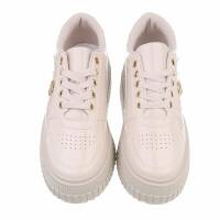 Damen Low-Sneakers - beige