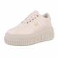 Damen Low-Sneakers - beige Gr. 36