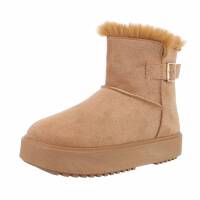 Damen Winterstiefeletten - camel