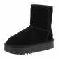 Damen Echtleder Winterstiefeletten - black