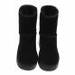 Damen Echtleder Winterstiefeletten - black