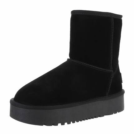 Damen Echtleder Winterstiefeletten - black - 12 Paar