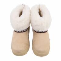 Damen Winterstiefeletten - beige