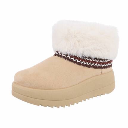 Damen Winterstiefeletten - beige - 12 Paar