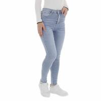 Damen High Waist Jeans von Laulia - blue