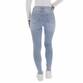 Damen High Waist Jeans von Laulia - blue