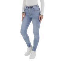 Damen High Waist Jeans von Laulia - blue