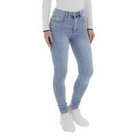 Damen High Waist Jeans von Laulia - blue