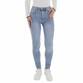 Damen High Waist Jeans von Laulia - blue