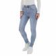 Damen High Waist Jeans von Laulia - blue