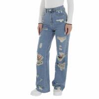 Damen High Waist Jeans von Laulia - blue