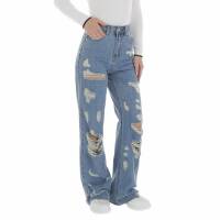 Damen High Waist Jeans von Laulia - blue