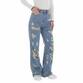 Damen High Waist Jeans von Laulia - blue