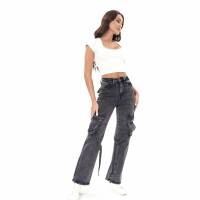 Damen High Waist Jeans von Laulia - grey