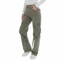 Damen High Waist Jeans von Laulia - green