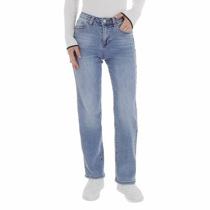 Damen High Waist Jeans von Laulia - blue