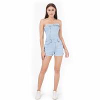 Damen Kurzer Jumpsuit von Laulia - blue