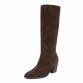 Damen Echtleder High-Heel Stiefel - brown