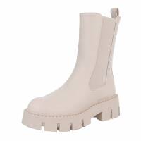 Damen Chelsea Boots - beige