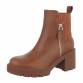 Damen High-Heel Stiefeletten - camel Gr. 36