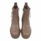 Damen High-Heel Stiefeletten - khaki