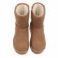 Damen Echtleder Winterstiefeletten - camel