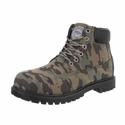 Herren Stiefeletten - camouflage Gr. 40