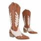 Damen Western- & Bikerboots - camelbeige